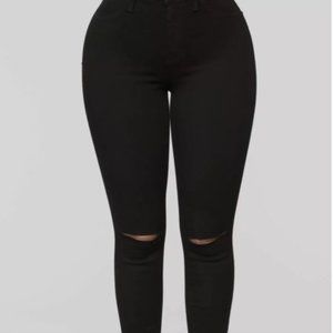 Fashion nova black jeggings